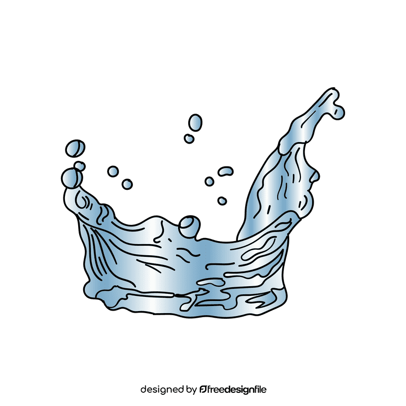 Water splash clipart