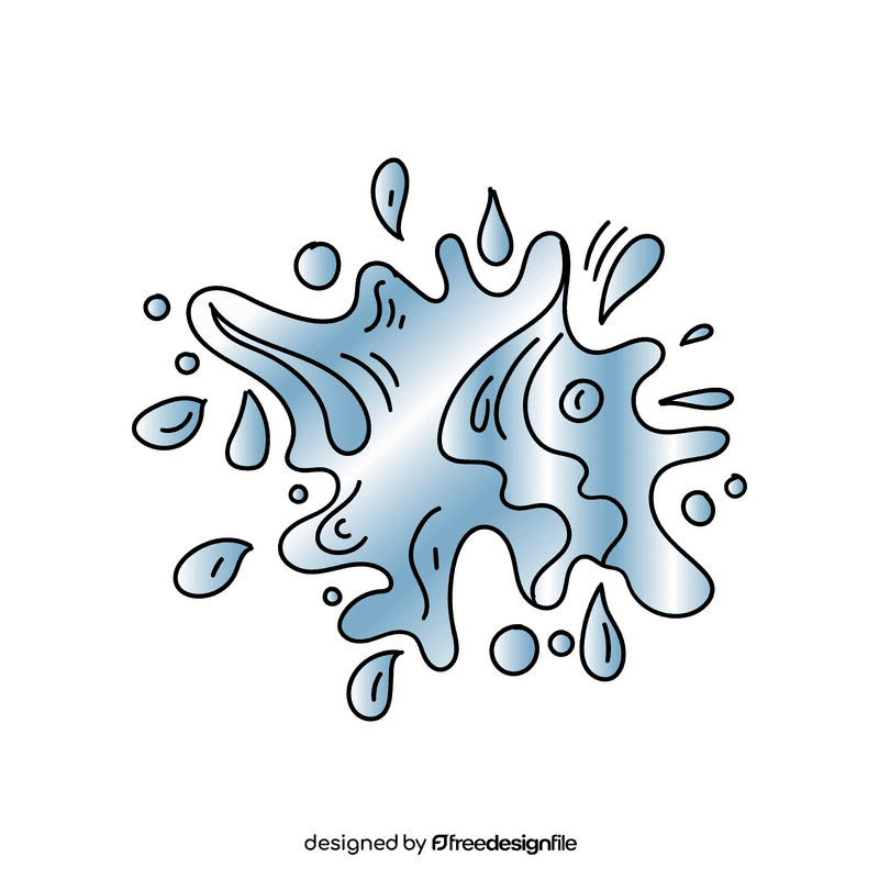 Water splash clipart