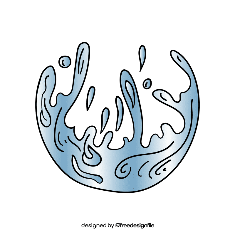 Water splash clipart