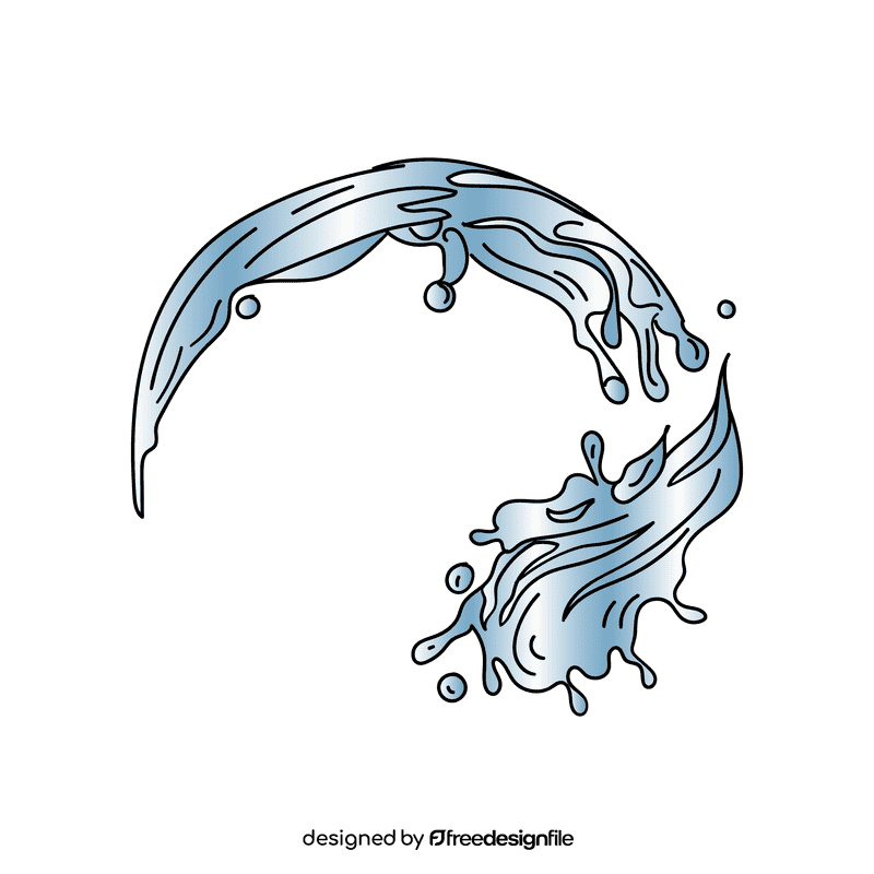 Water splash clipart