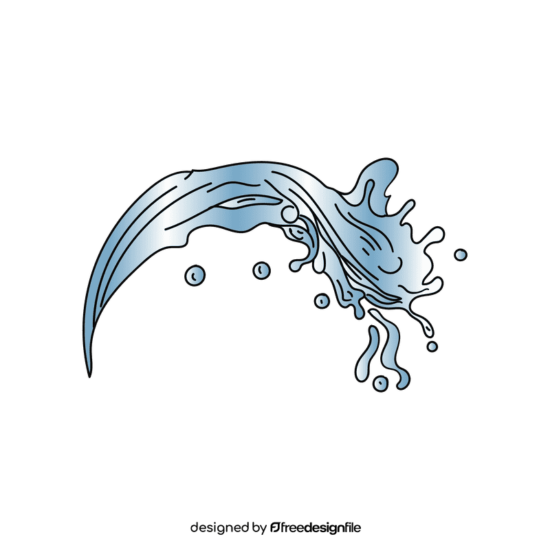 Water splash clipart