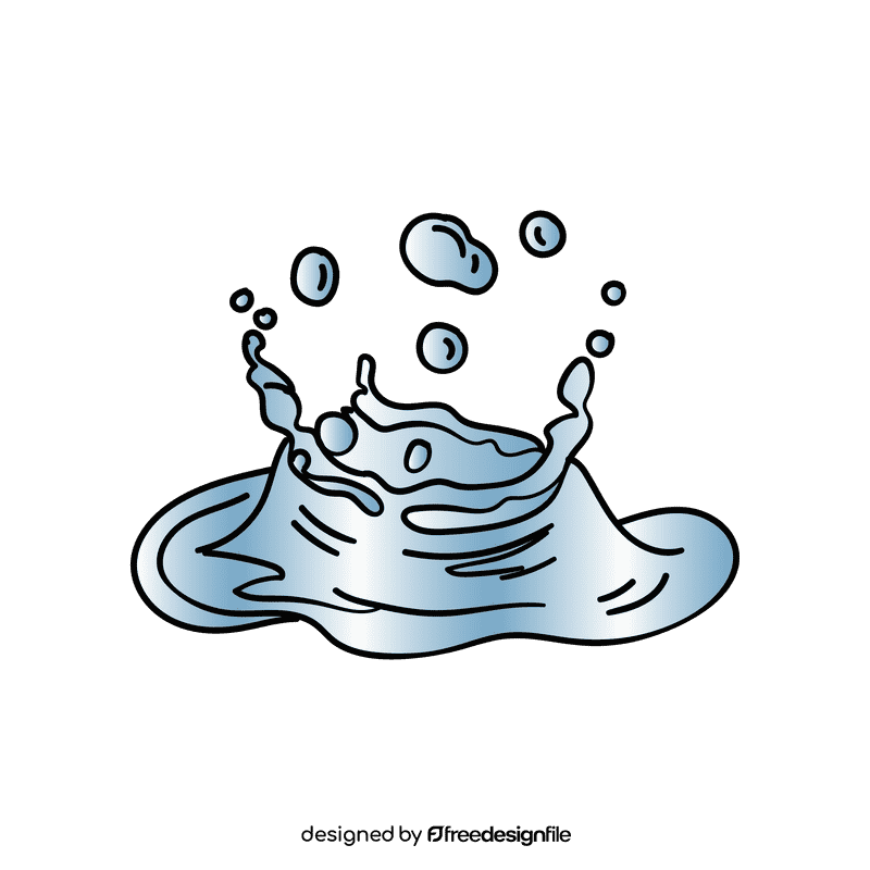 Water splash clipart