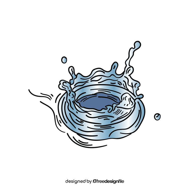 Water splash clipart