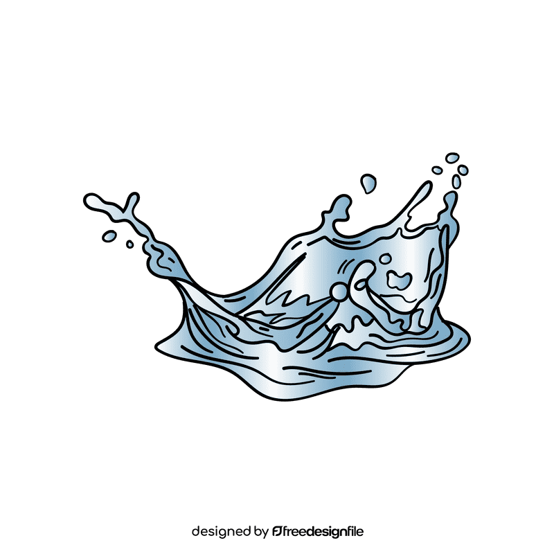 Water splash clipart