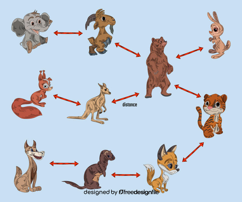 Social distancing vector