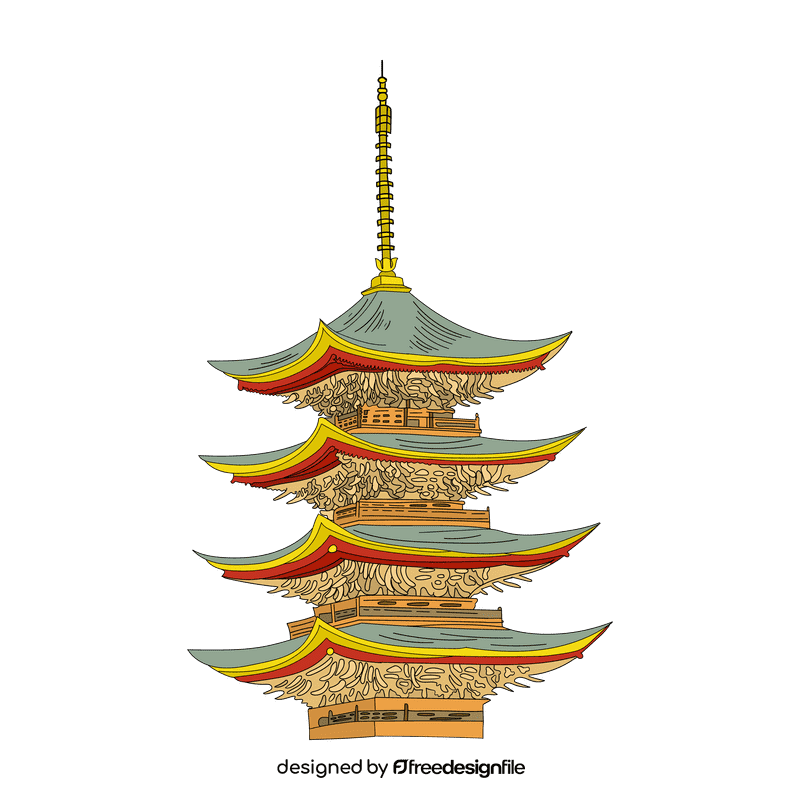 Pagoda clipart