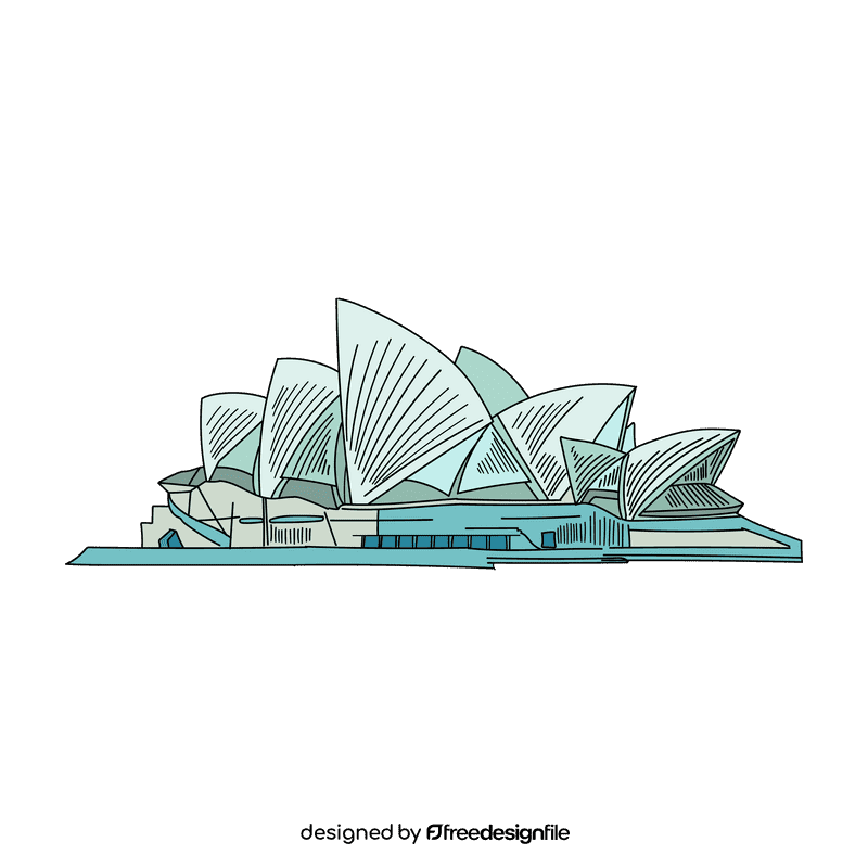 Australia Sydney opera clipart
