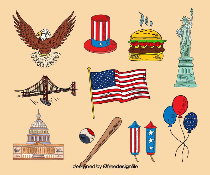 United States of America USA vector