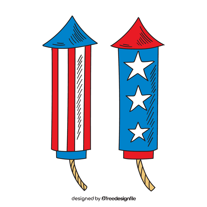 United States of America Fireworks clipart