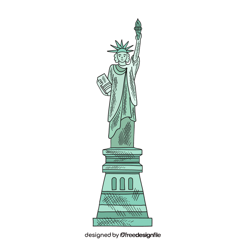 United States of America Statue of Liberty clipart