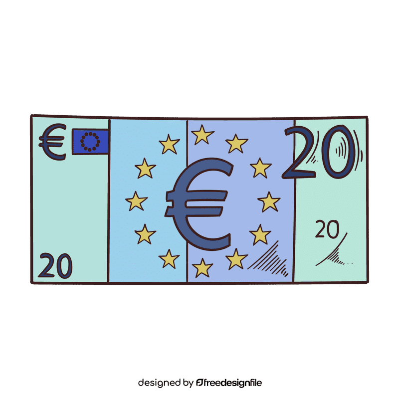 Europe Euro banknote clipart