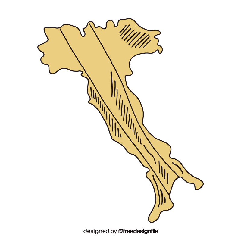 Europe Italy map clipart