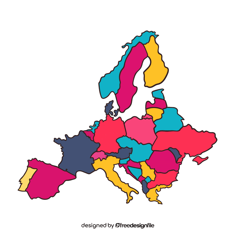 Europe Map of Europe clipart