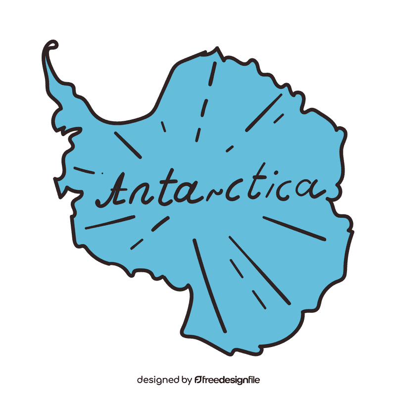 Antarctica Map clipart