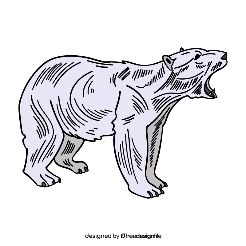 Antarctica Polar bear clipart