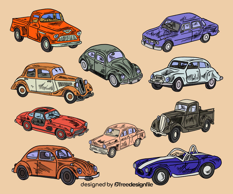 Vintage car vector