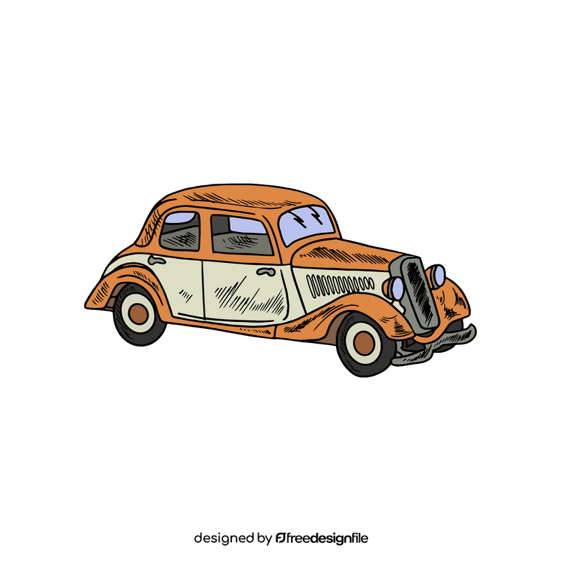 Vintage car clipart