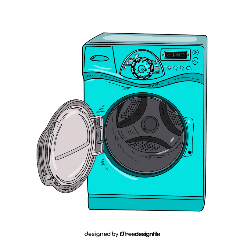 Washing machine clipart