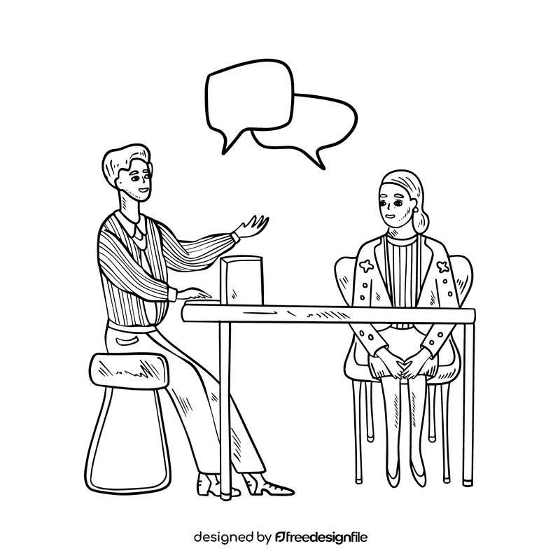 Brainstorm black and white clipart