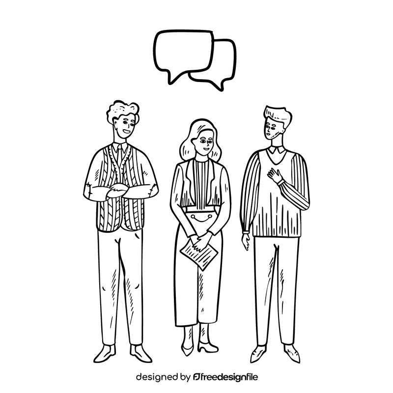 Brainstorm black and white clipart