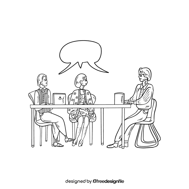 Brainstorm black and white clipart