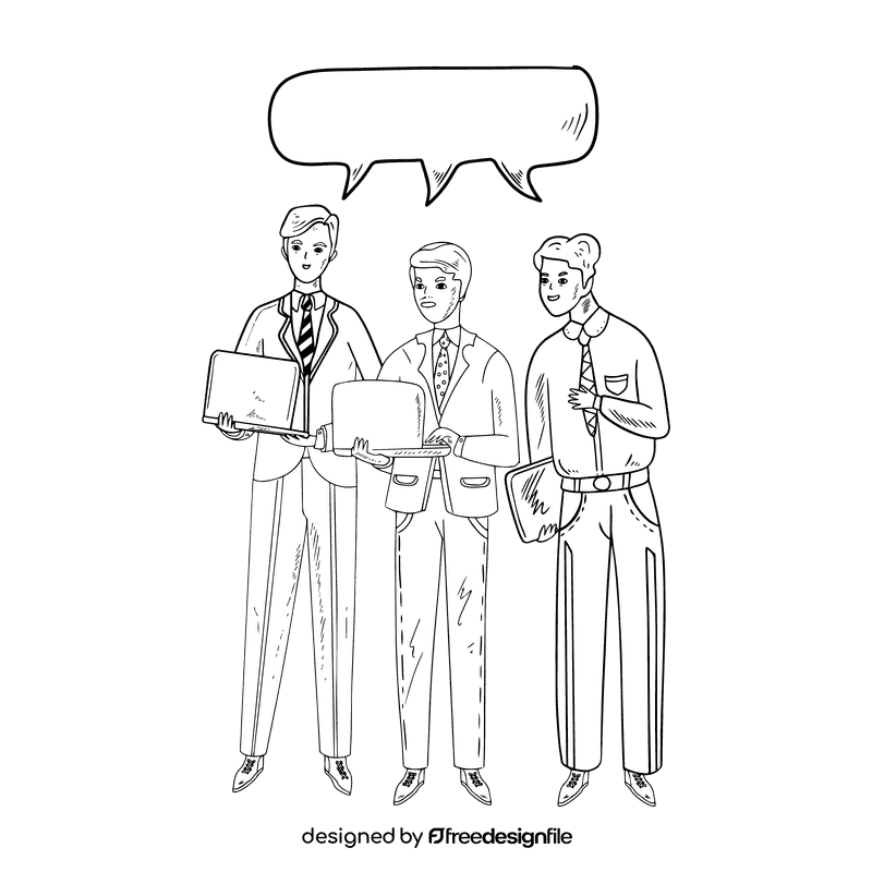 Brainstorm black and white clipart