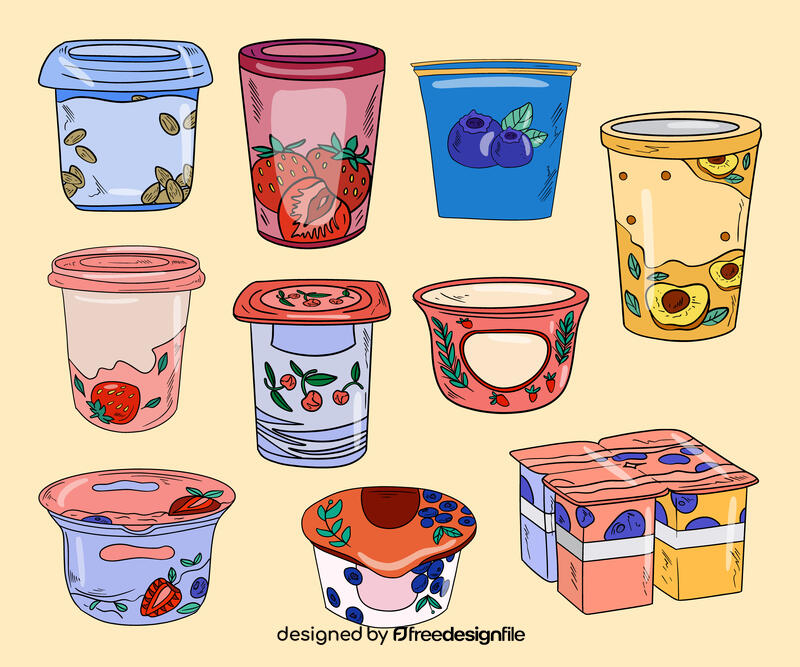 Yogurt vector