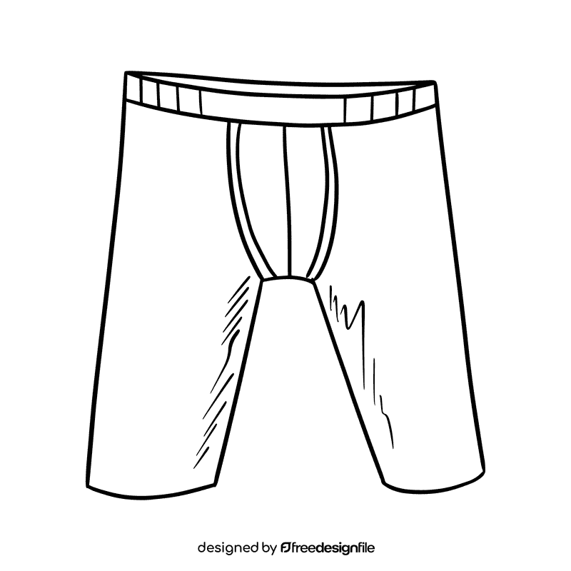 Briefs black and white clipart