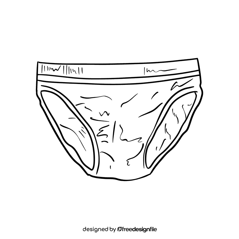 Briefs black and white clipart