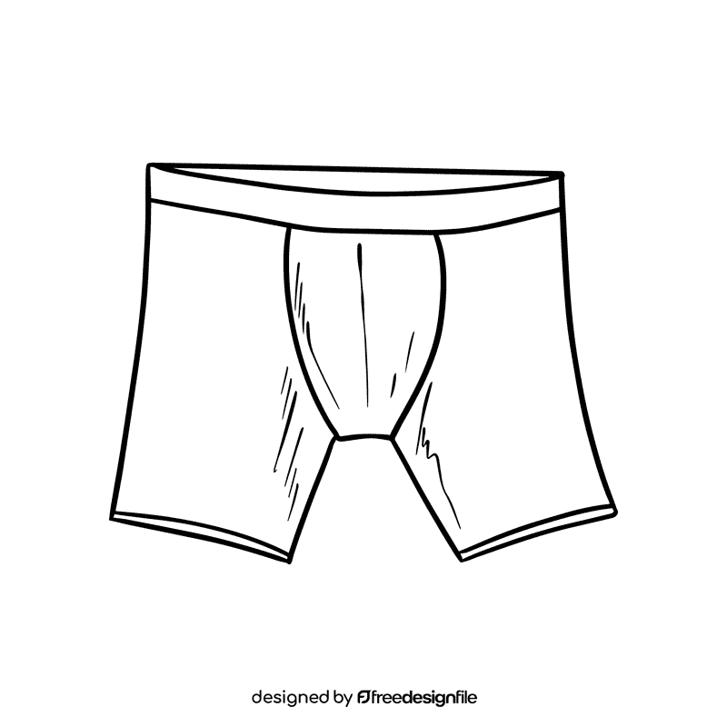 Briefs black and white clipart