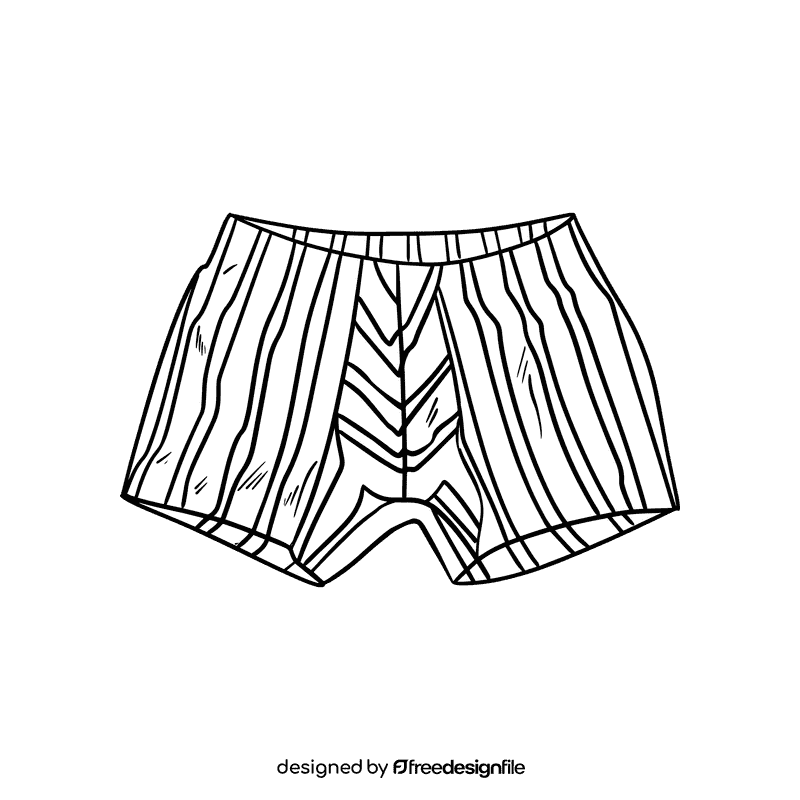 Briefs black and white clipart