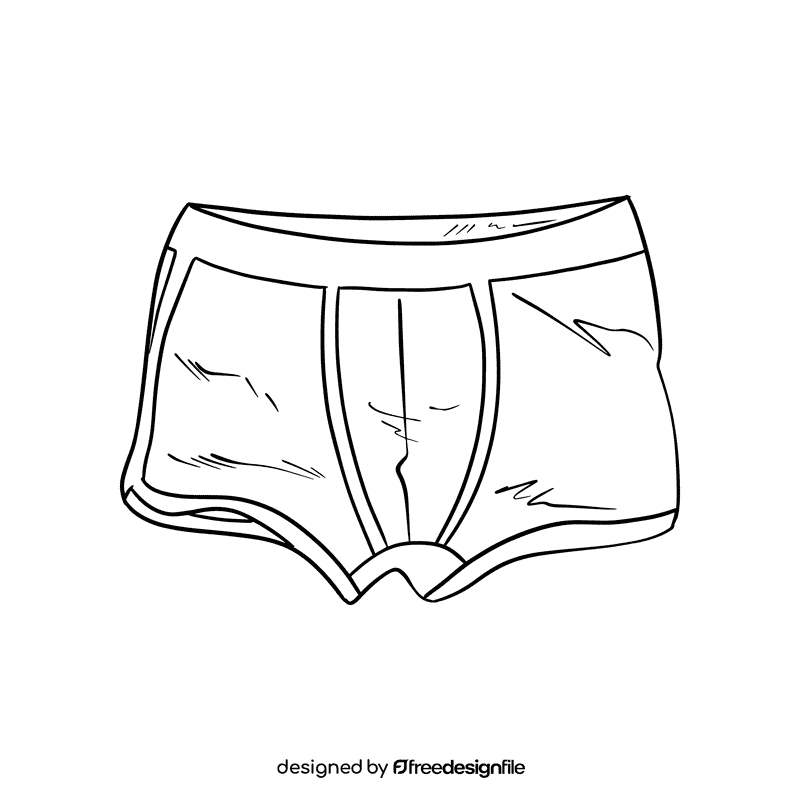 Briefs black and white clipart