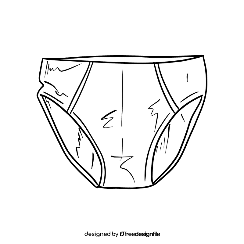 Briefs black and white clipart