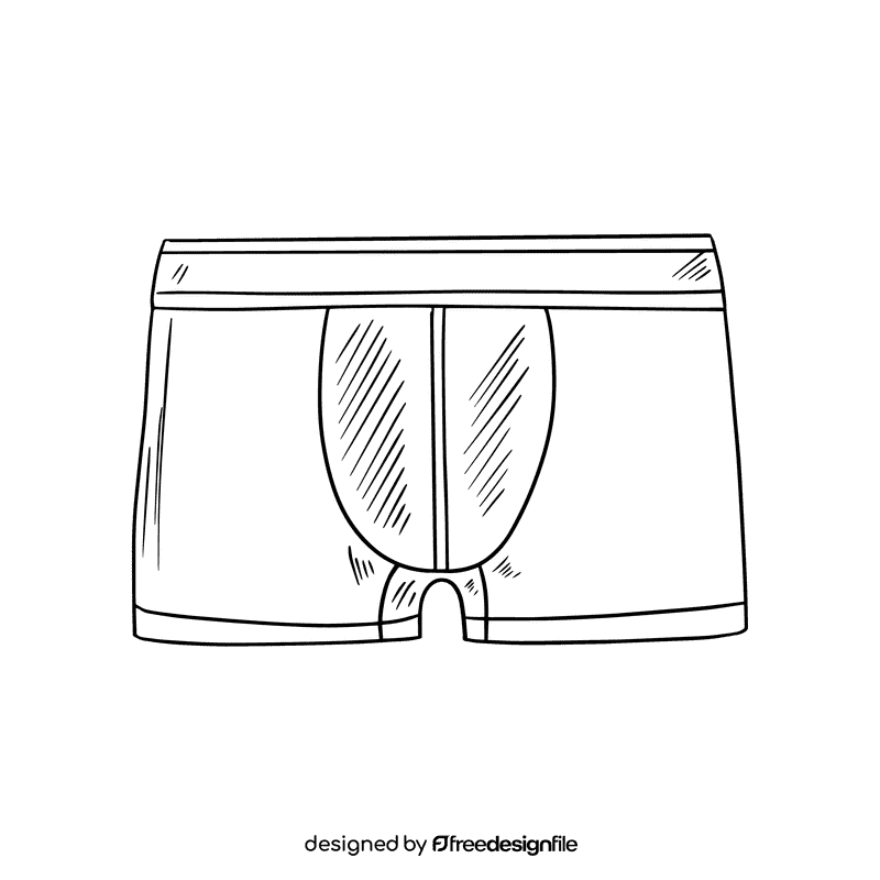 Briefs black and white clipart