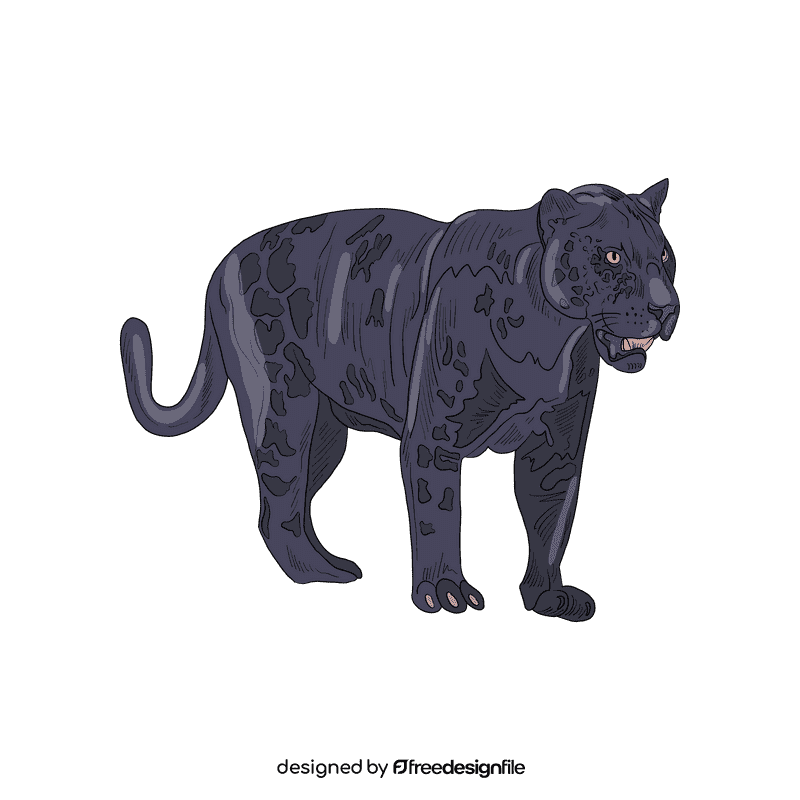 Wild cat Panther clipart
