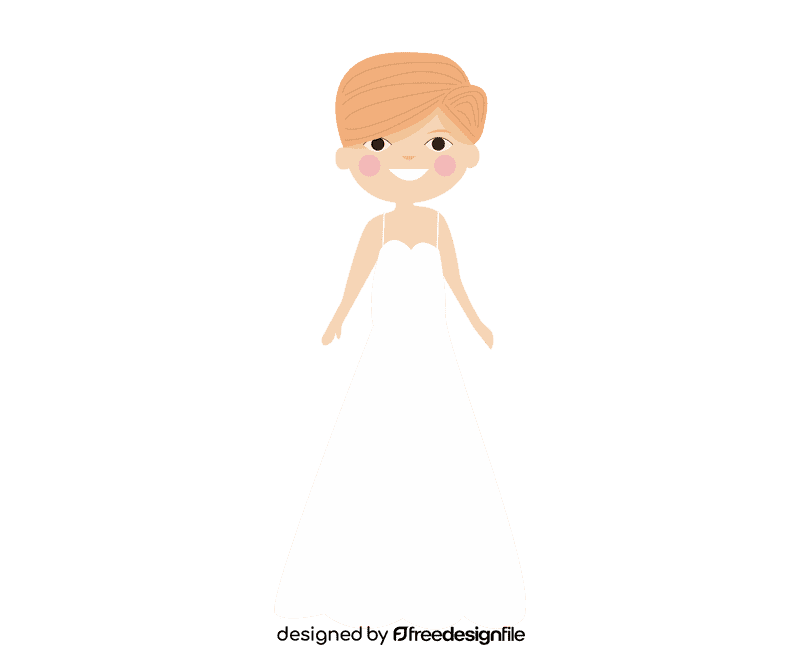 Bride blonde clipart