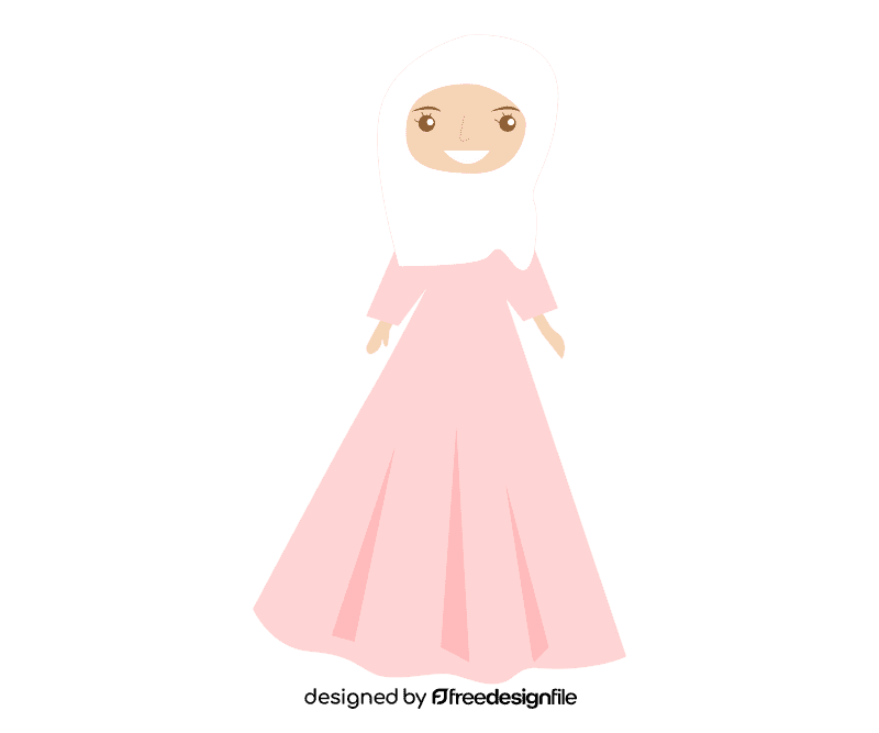 Muslim bride clipart