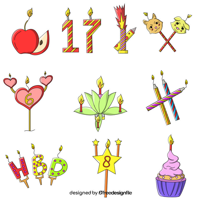 Birthday candle vector