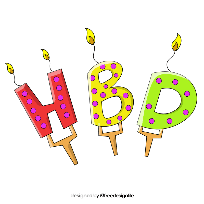 Hbd clipart