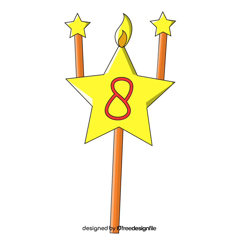 Happy birthday star clipart