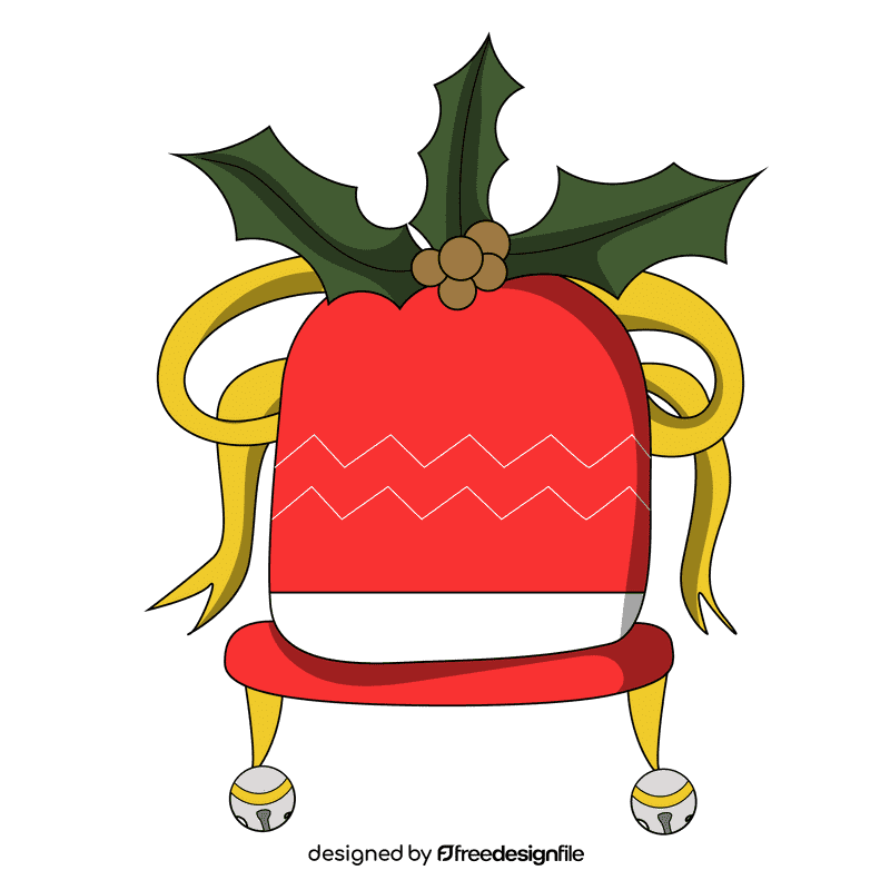 Christmas holly hat clipart