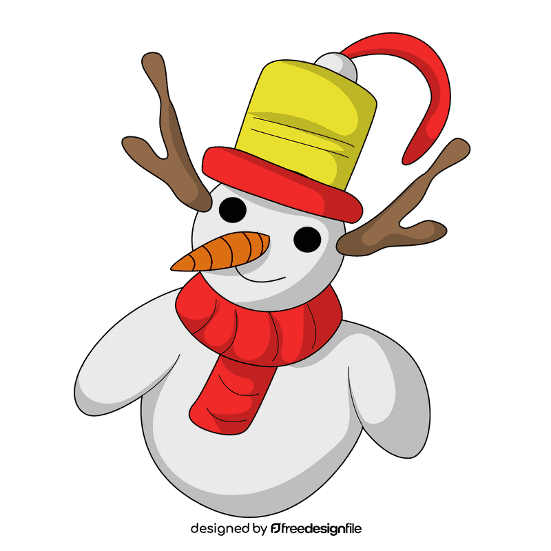 Christmas ornament mr snowman clipart