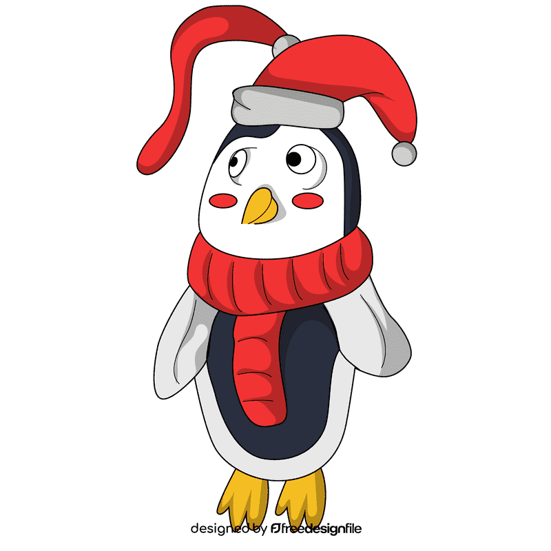Christmas ornament pinguin clipart