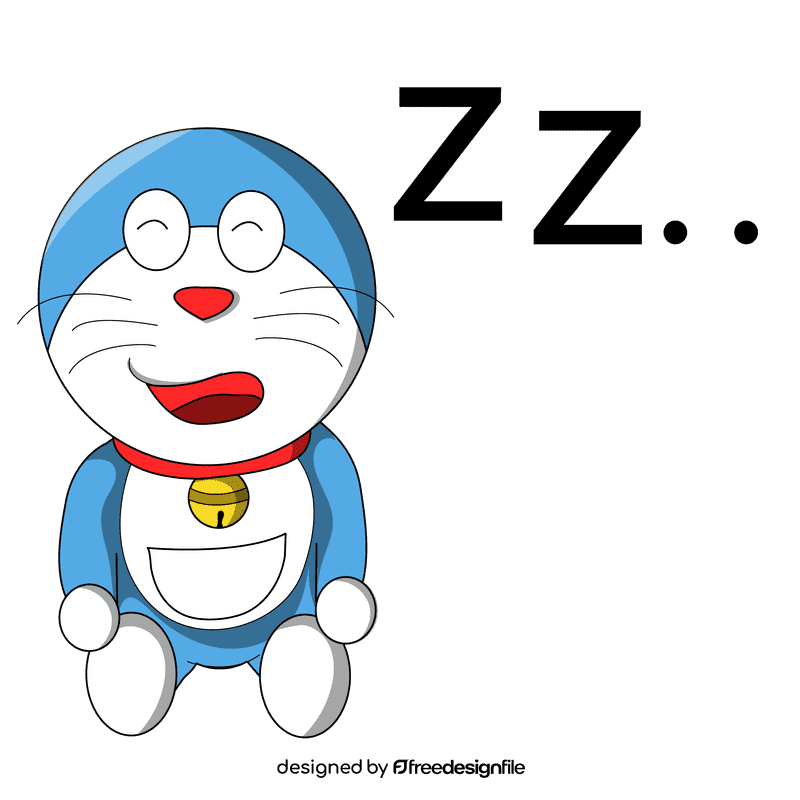 Doraemon sleep clipart