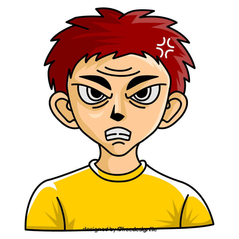 Emotion angry clipart