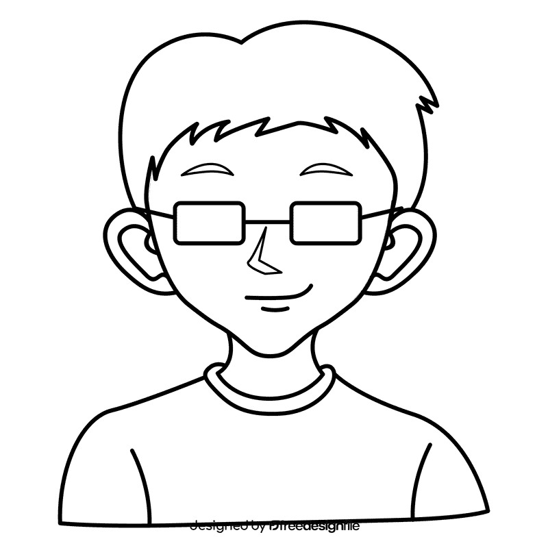 Emotion proud black and white clipart
