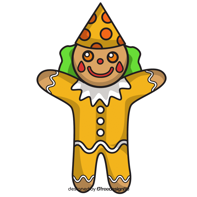 Gingerbread Clown clipart