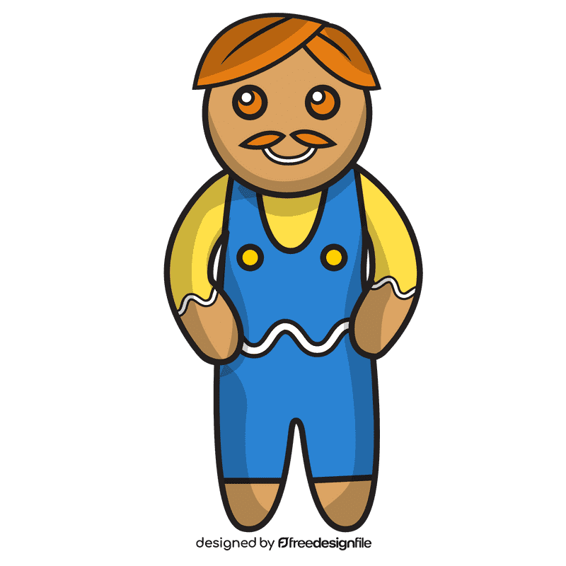 Gingerbread Father clipart