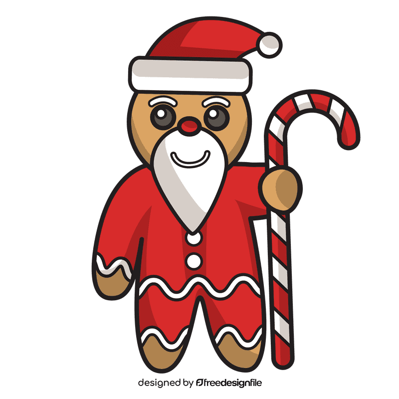 Gingerbread Santa clipart