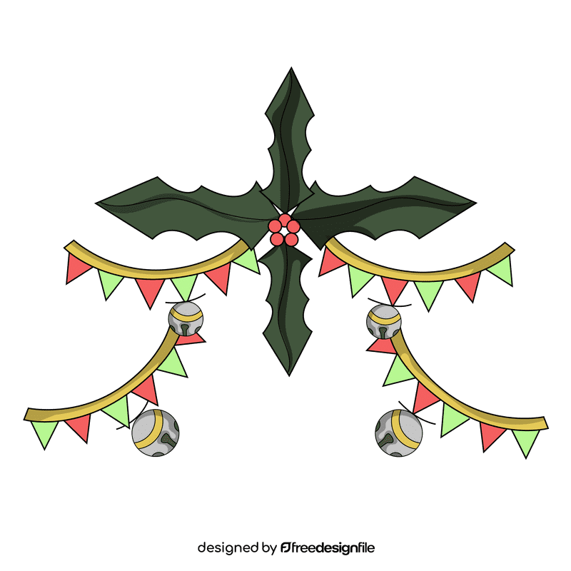 Jingle bells decoration clipart